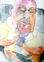 I really like this one, too. My favorite detail is actually his foot, but I had to crop it out.